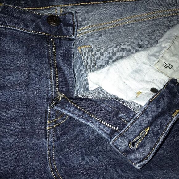R13 Jeans Kate Skinny Howell Indigo Size 28 Denim Dark Blue Elast Drake Smart - Picture 8 of 16